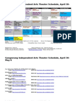 Gangneung Independent Arts Theater Schedule, April 30-May 6