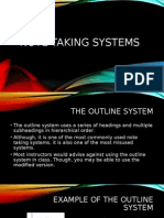 Note Taking Systems