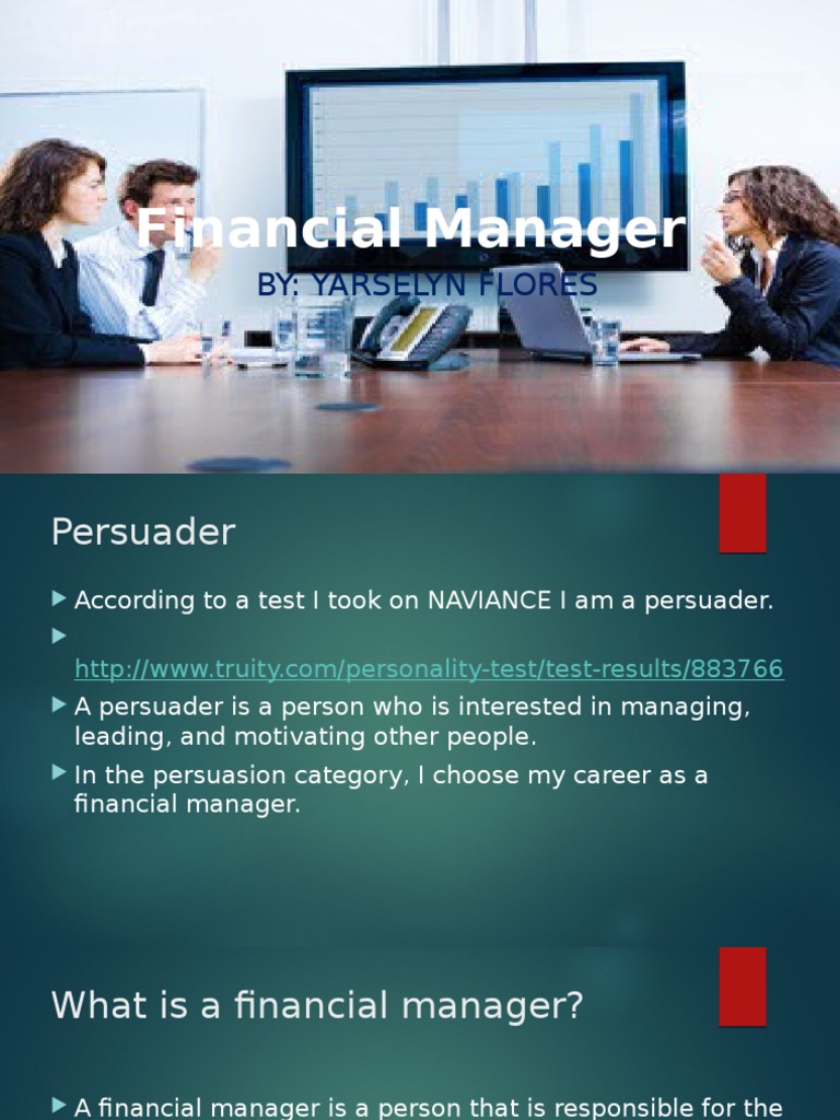 Financial Manager | PDF | Financial Statement | Economics