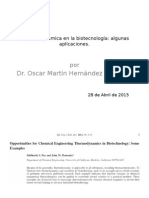 La Termodinámica en La Biotecnología