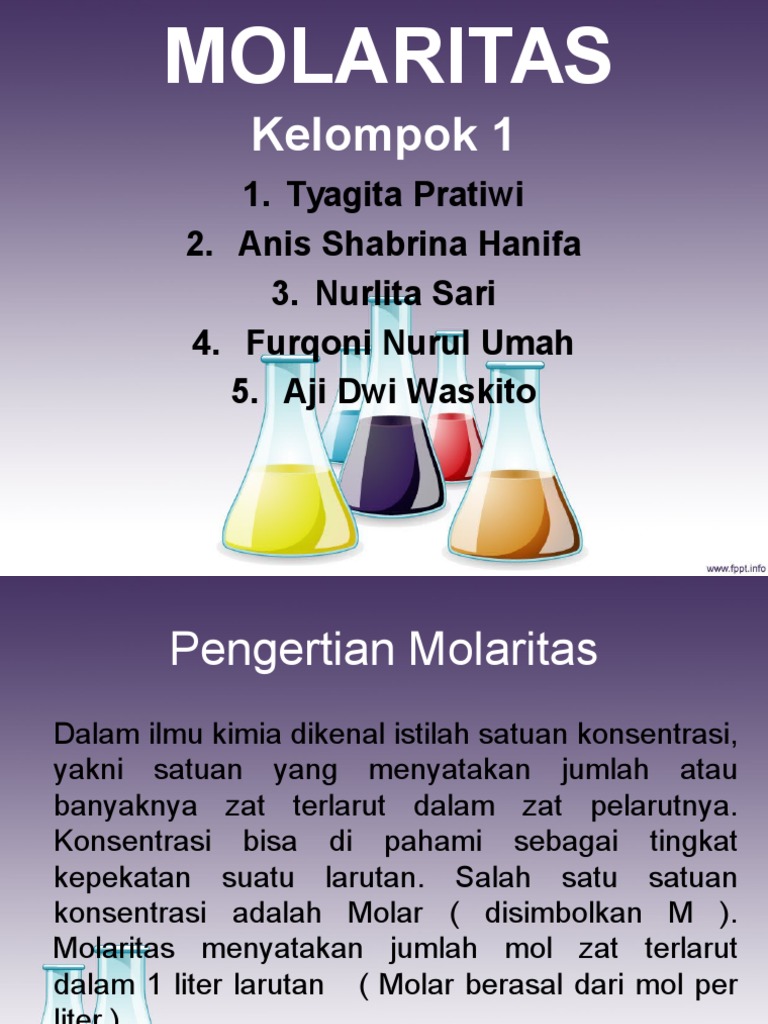 Pengertian dan Contoh Molaritas | PDF | Pengembangan Diri | Sains ...