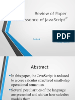 The Essence of Java Script Review Pres