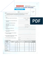 Admission Form Pakistani Students