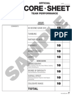 college sample score sheets