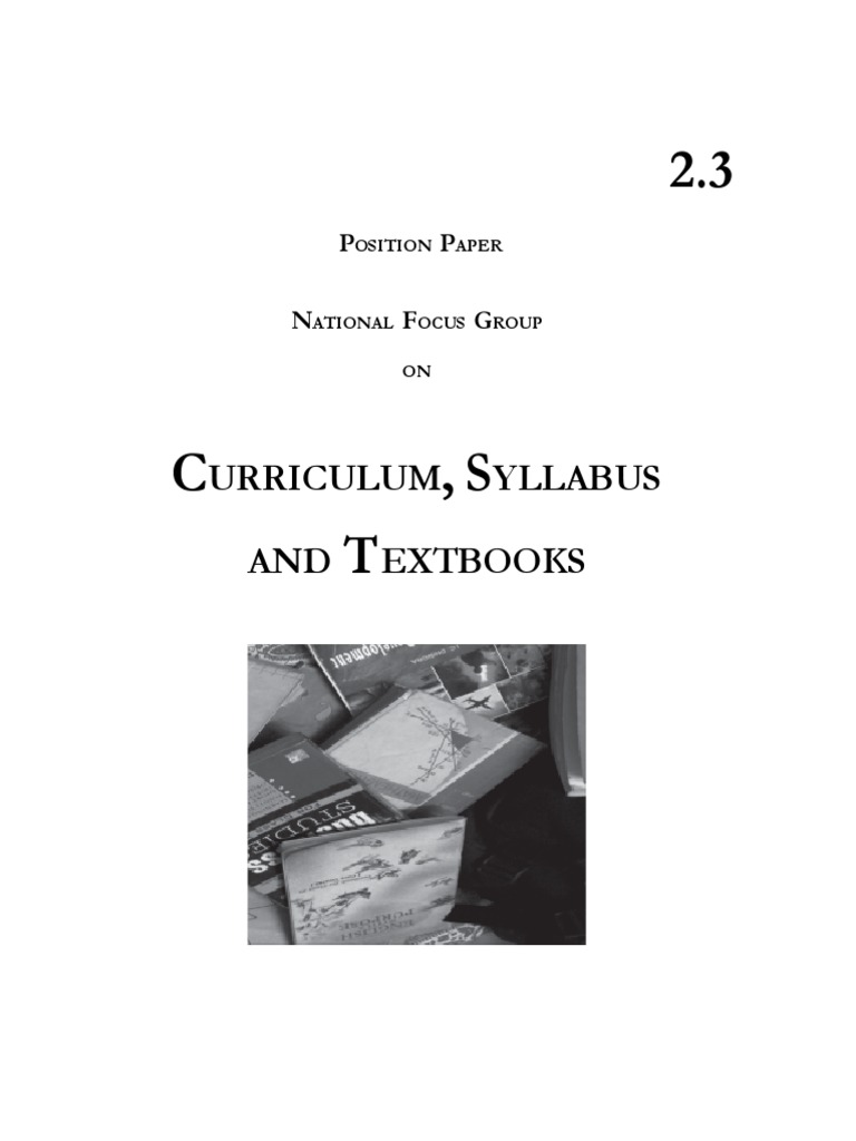 Curriculum, Syllabus and Textbooks PDF Curriculum Autonomy