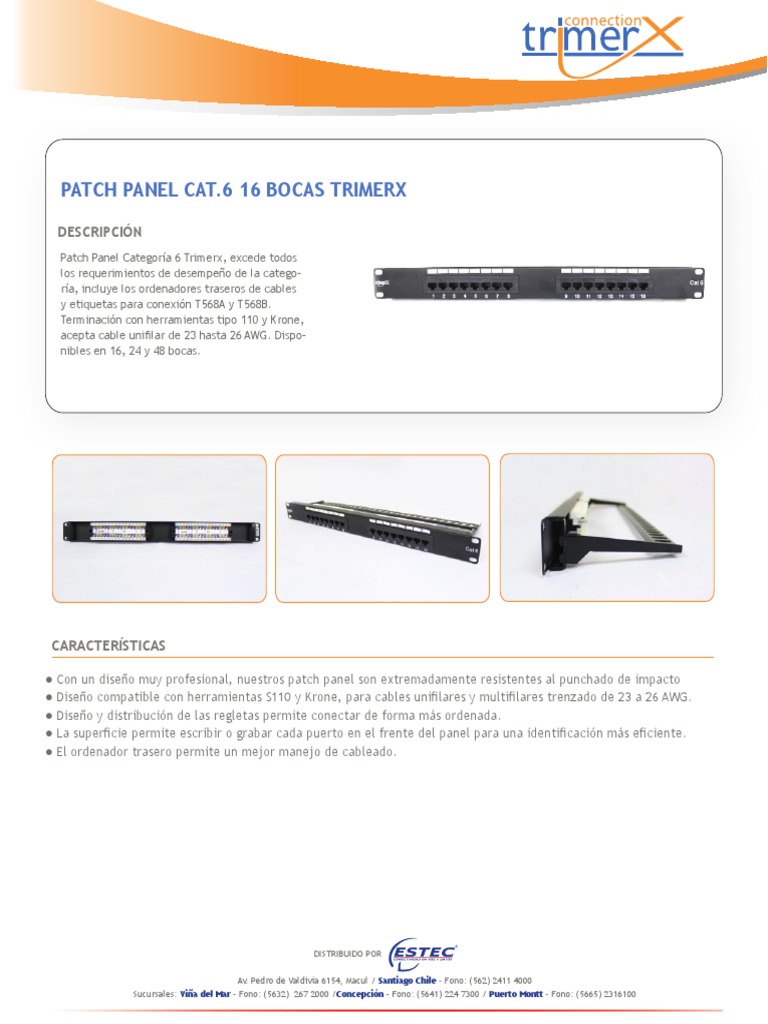 Ficha Tecnica Patch Panel | PDF