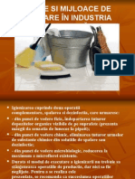 Metode Si Mijloace de Igienizare În Industria Alimentară