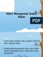 Mari Mengenal Suku Kata