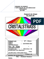 Rapport de Stage Cristal Strass