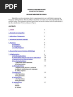 Requirements for Essays