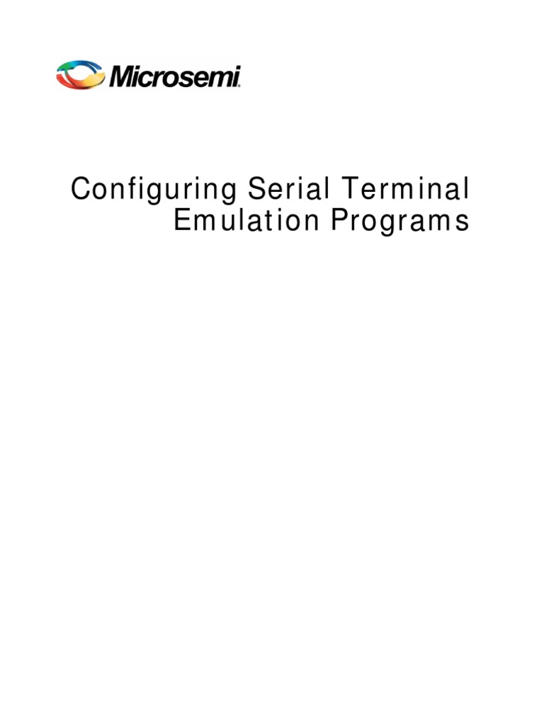 Configuring Serial Terminal Emulation Programs | PDF