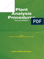 Plant Analysis Procedures