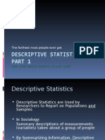 Descriptive Statistics Part 1