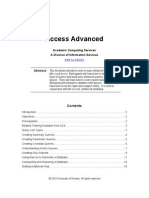 Access 2000 Advanced