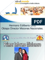 Primer Informe Misionero Bog. Pio XII Dto 28 