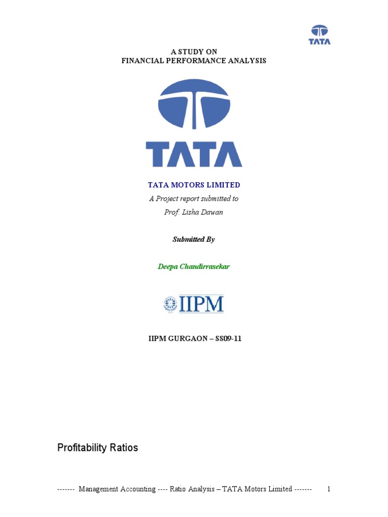equity research report of tata motors