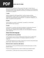Lenguaje en Niños de 6 a 9 Años