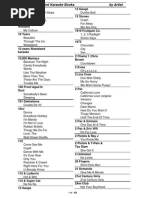 Karaoke by Artist | PDF | Poetry