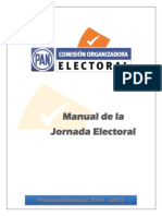 Manual Jornada Electoral Proceso Electoral 2014 2015.