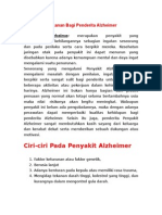 Pantangan Makanan Bagi Penderita Alzheimer