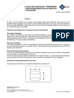Cálculo de Caudales y Presiones de Aire Requerido en Un Circuito de Flotacion PDF