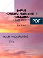 Japan HONSHU (Mainland) + Hokkaido: 7 Days 6 Nights RM 7000