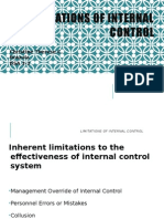 Limitations of Internal Control. Therese