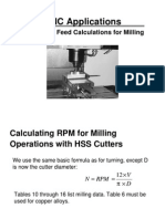 Speed and Ffed For Milling Centers PDF