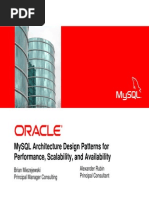 MySQL Architecture Design Patterns For Performance, Scalability, and Availability Presentation