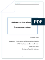 El Proyecto Empresarial: Guion