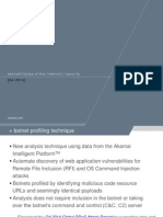 Q4 2014 Security Report Botnet Profiling Technique Presentation
