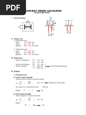 Anchor Bolt Design