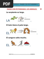 Oraciones con Pictogramas para Niños | PDF