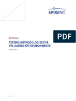 Testing Methodologies for Validating NFV Environments