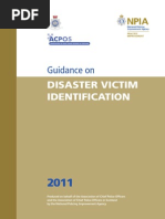 Disaster Victim Identification 2011 Guidance