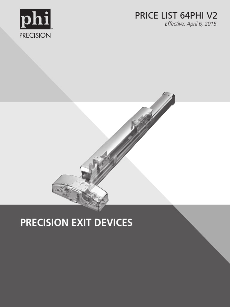 Precision Exit Device Template