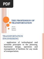 The Profession of Transportation