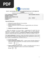 Equações diferenciais