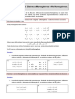 Sistemas Homogéneos y No Homogéneos