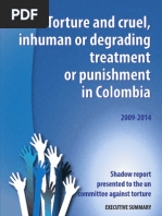 Torture and cruel, inhuman or degrading treatment or punishment in Colombia