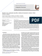 Bonded versus unbonded strip fiber reinforced elastomeric isolators