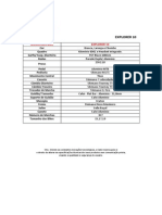 Ficha Técnica Explorer 10