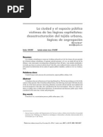 La Ciudad y El Espacio Público Víctimas de Las Lógicas Capitalistas