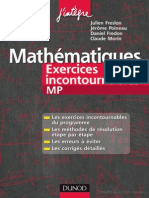 Eslon, J.Poineau, D.Fredon, C.Morin-Mathematiques Exercices Incontournables (MP) - DUNOD (2010) PDF