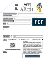 Formulario Meet Arch