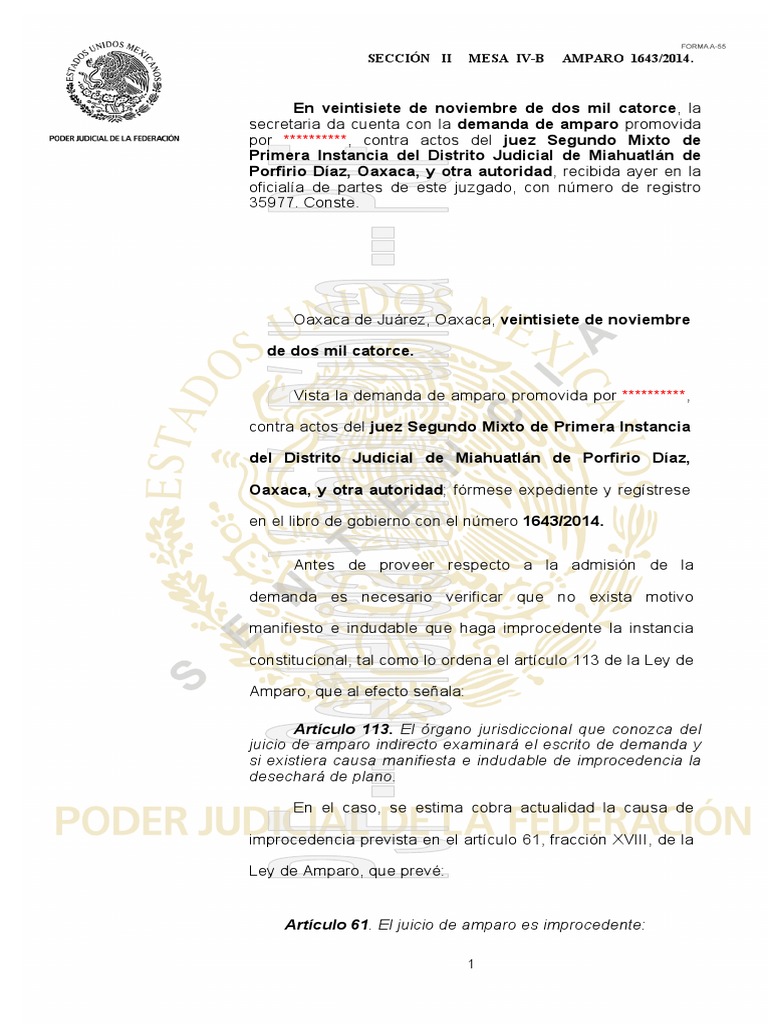 Sentencia Principio de Definitividad | PDF | Demanda judicial | Caso de ley