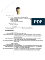 Curriculum Vitae Europass: Informaţii Personale Nume, Prenume: Alexeiciuc Vladislav