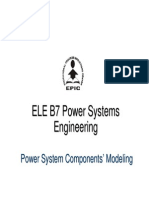 Modeling Power System Components