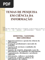 Temas Pesquisa Em Ciencia Da Informação