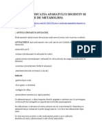 Medicatia Aparatului Digestiv Si Elemente de Metabolism